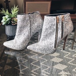 Nastygal Sparkly Boot Heels